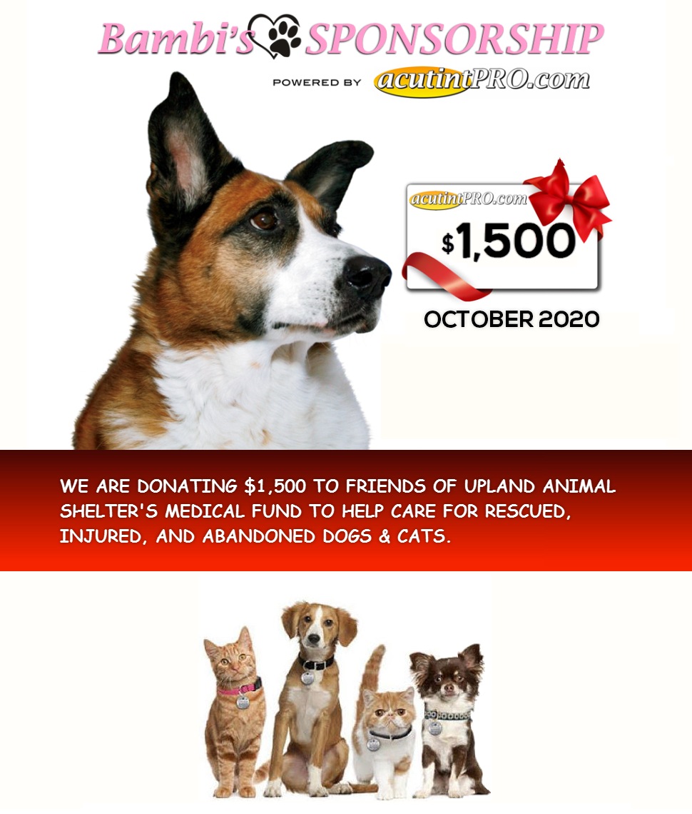 Friends of Upland Sponsor OCT 2020