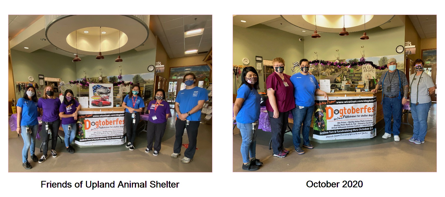 Staff at Friends of Upland Animal Shelter